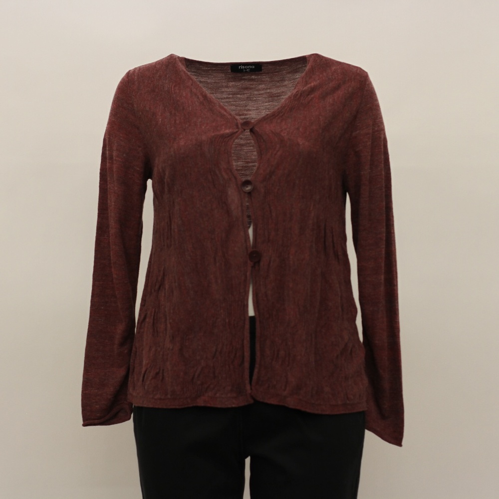 Risona by TOMO Women's Clothing Maroon Sweater